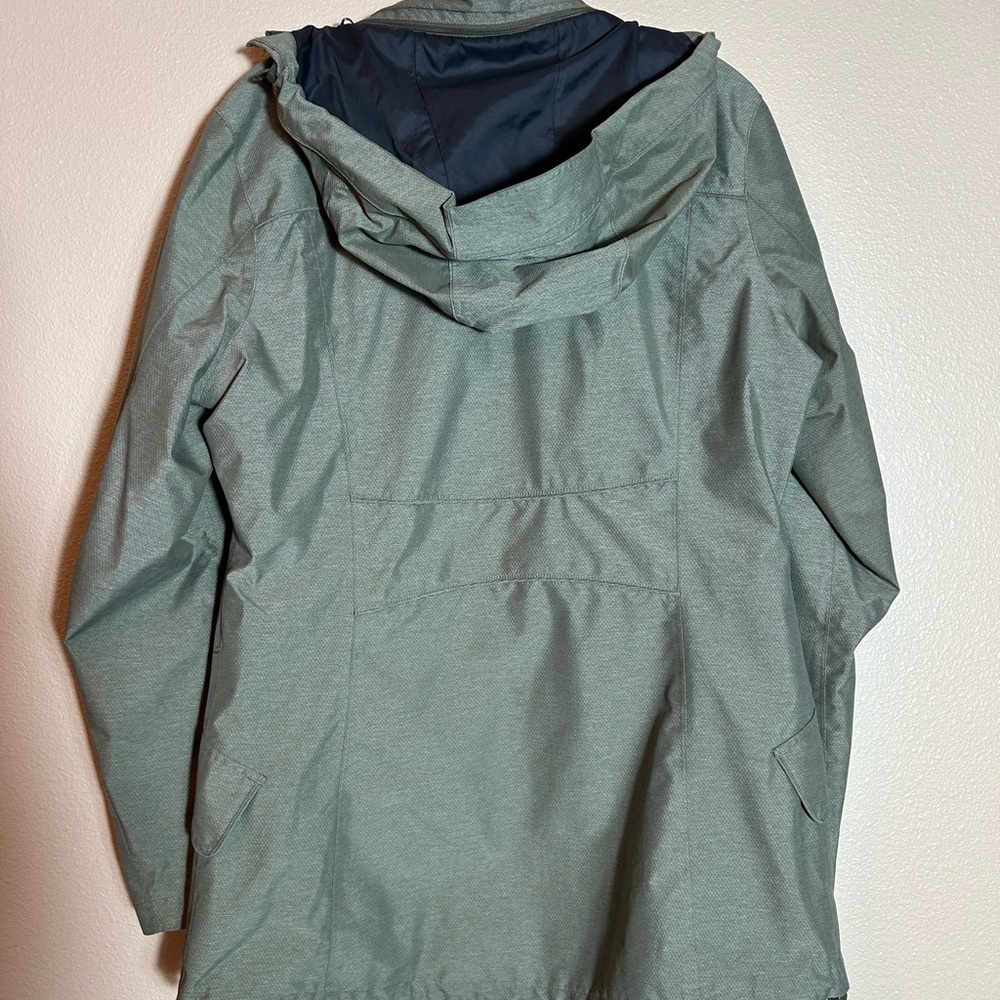 Rei E1 Elements Rain Jacket Waterproof Green Nylo… - image 7